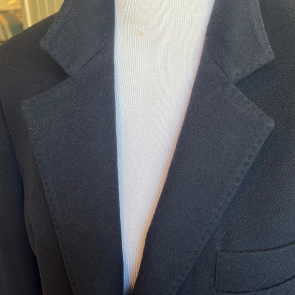 Neiman Marcus 100% Cashmere Black Blazer Louis Dell’ Olio Made in Italy - Picture 11 of 13
